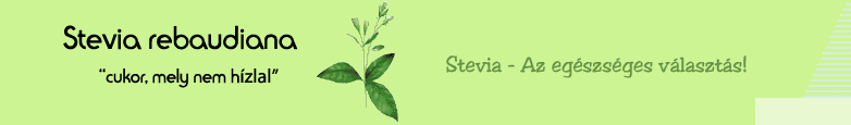 Stevia receptek, sztívia receptek